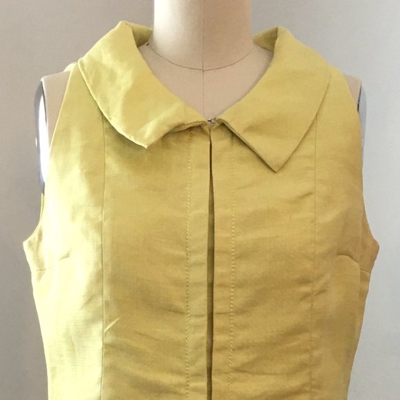 Vintage Jean Patou Dress, Mod Linen Shift Dress 1960s - Picture 11 of 14